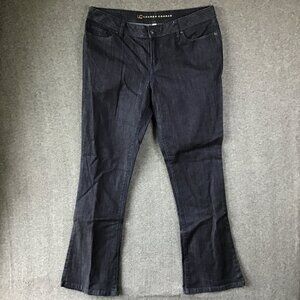 LC Lauren Conrad Dark Wash Flared Boot Cut Jeans Sz 16 NWOT